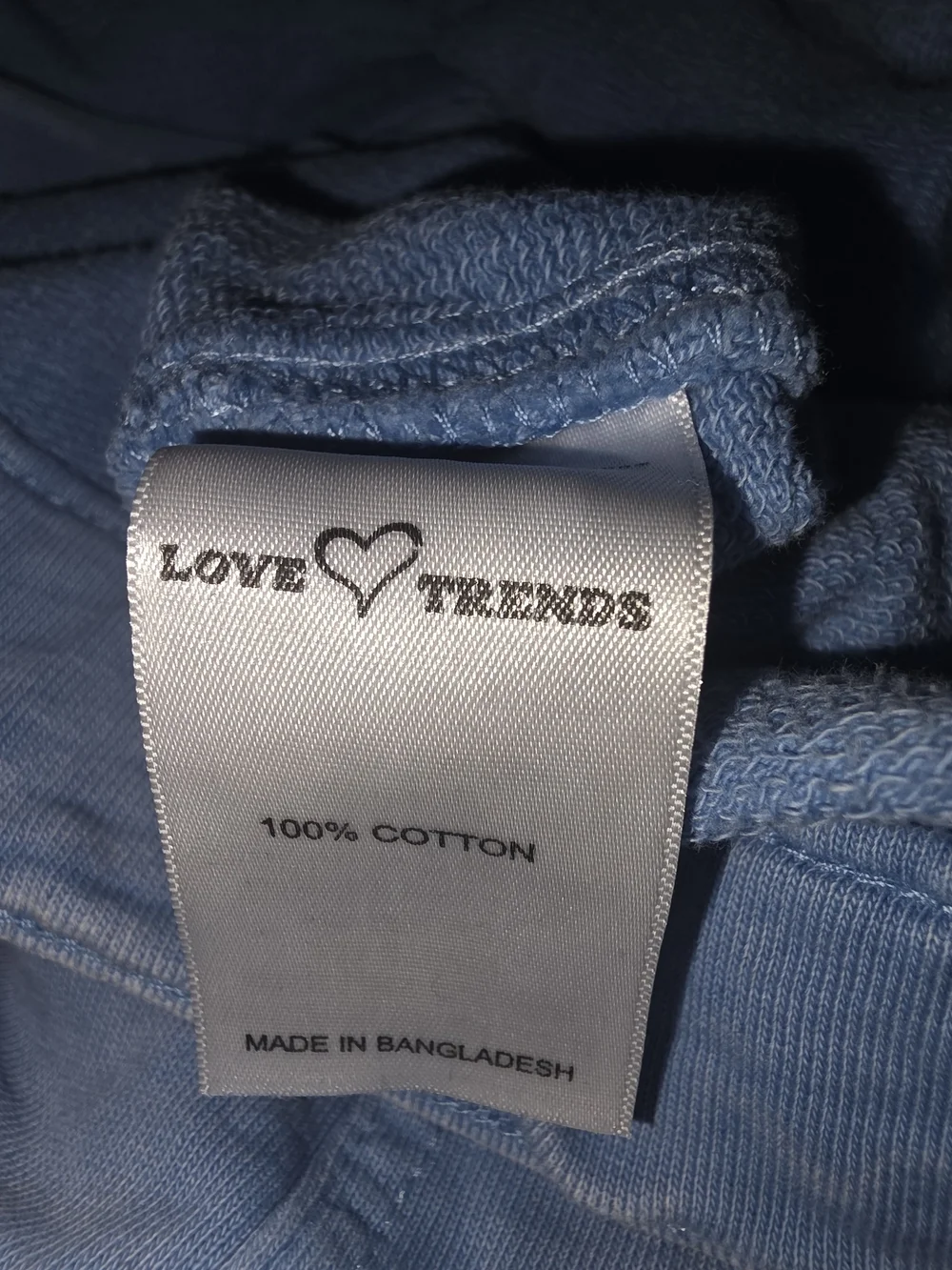 Love Trends Light Blue 100% Cotton Cropped Hoodie & Skort Set - Size Small